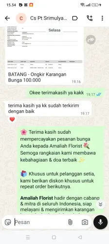 Testimonial Papan Bunga pasirmunjul