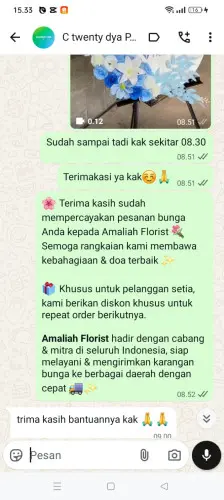 Testimonial Standing Flower pasirmunjul